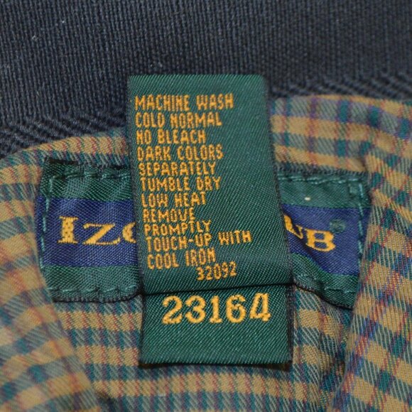 Vintage IZOD Club Pullover Windbreaker Golf Reversible Mens Large Plaid - Picture 9 of 10